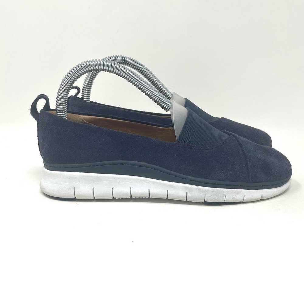 Vionic Navy Suede Slip-On Loafers
